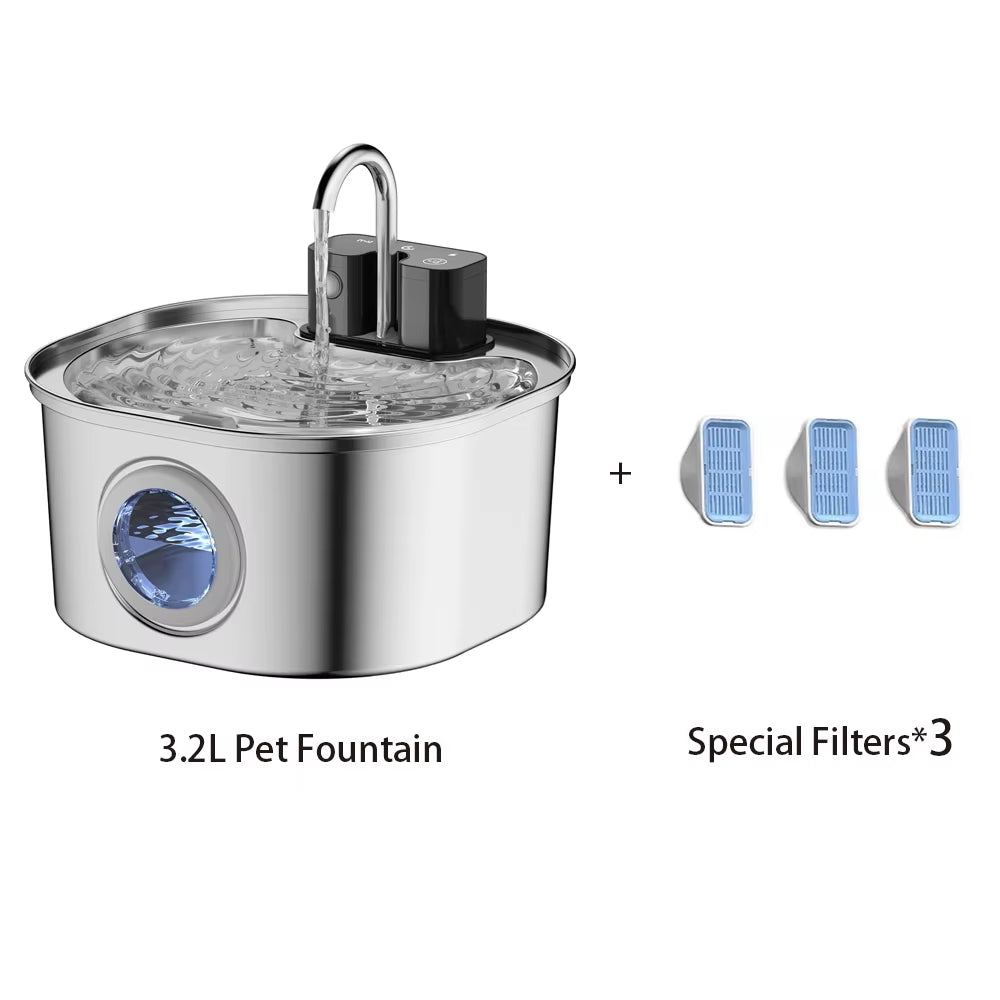 Automatic Pet Water Feeder with Wireless Charging - Ideal for Cats, Dogs, and Small Animals