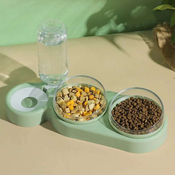 Elevate Your Pet's Hydration with the Stylish Pet Double Bowl Water Fountain