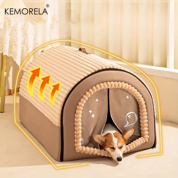 Cozy Thickened Enclosed Pet Bed for Ultimate Comfort and Style