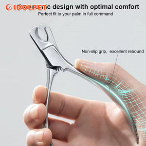 Professional Heavy-Duty Stainless Steel Pet Nail Clipper for Precise Grooming