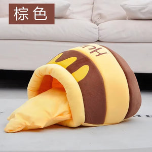 The Purr-fectly Cozy Thickened Honey Jar Cat Bed for Your Feline Royalty