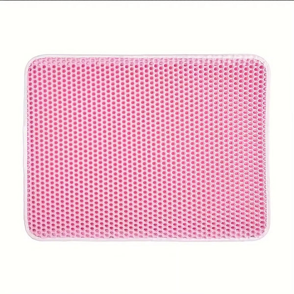 Revolutionary Large Cat Litter Mat - Advanced Honeycomb Design for Effortless Cleanup and Ultimate Comfort