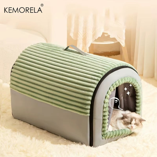 Cozy Thickened Enclosed Pet Bed for Ultimate Comfort and Style