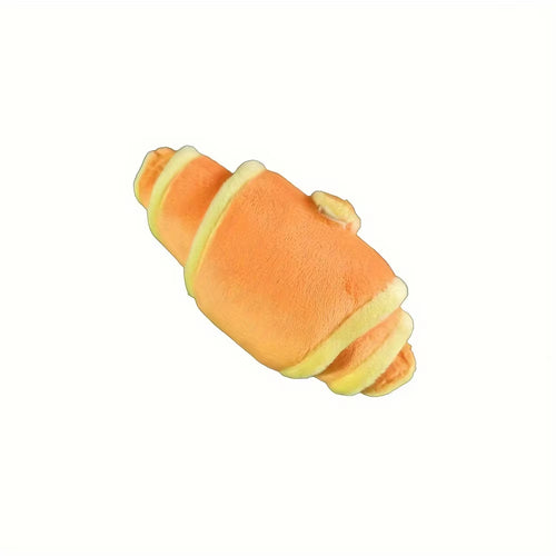 Croissant Craziness: The Chew-tastic Dog Toy That Makes Playtime a Treat!