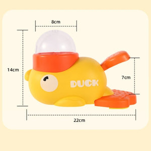 Delight Your Pets with the Cartoon Duck Puzzle Feeder - Interactive Snack Dispenser for Dogs & Cats