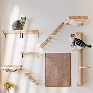 Purrfectly Elevated: The Wall-Mounted Cat Hammock Bed for Your Feline Acrobats