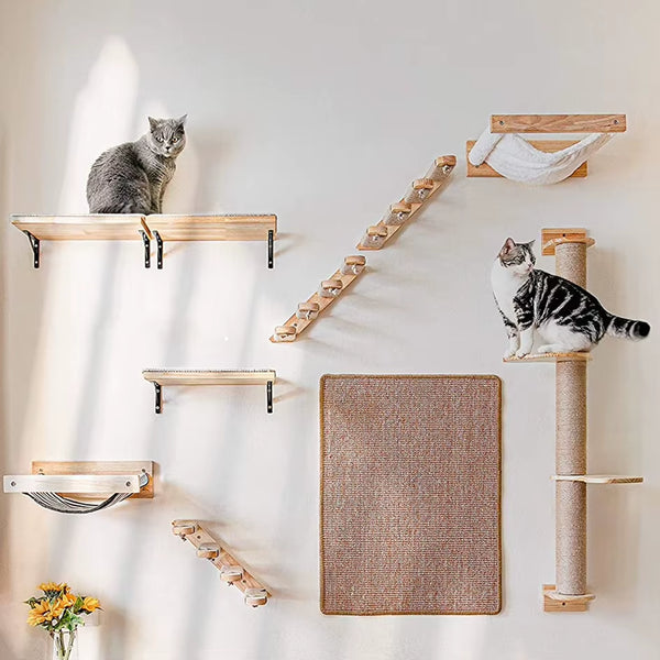 Purrfectly Elevated: The Wall-Mounted Cat Hammock Bed for Your Feline Acrobats