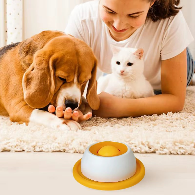 Pet Licking Mat Slow Feeder Lick Toys Interactive Cat Dog Toys Food Dispenser for Pet Training Clean Tongue Snack Bowl Licking
