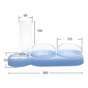 Elevate Your Pet's Hydration with the Stylish Pet Double Bowl Water Fountain