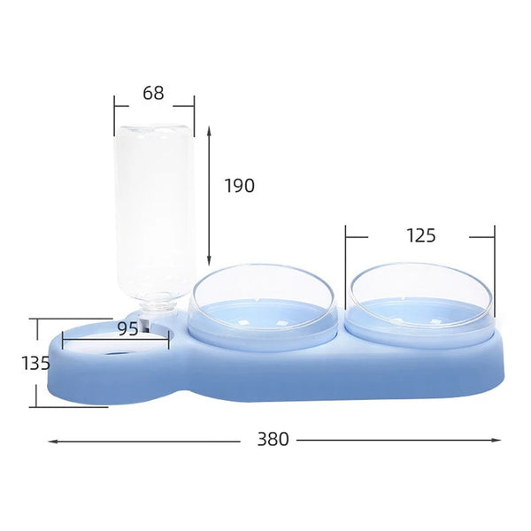 Elevate Your Pet's Hydration with the Stylish Pet Double Bowl Water Fountain